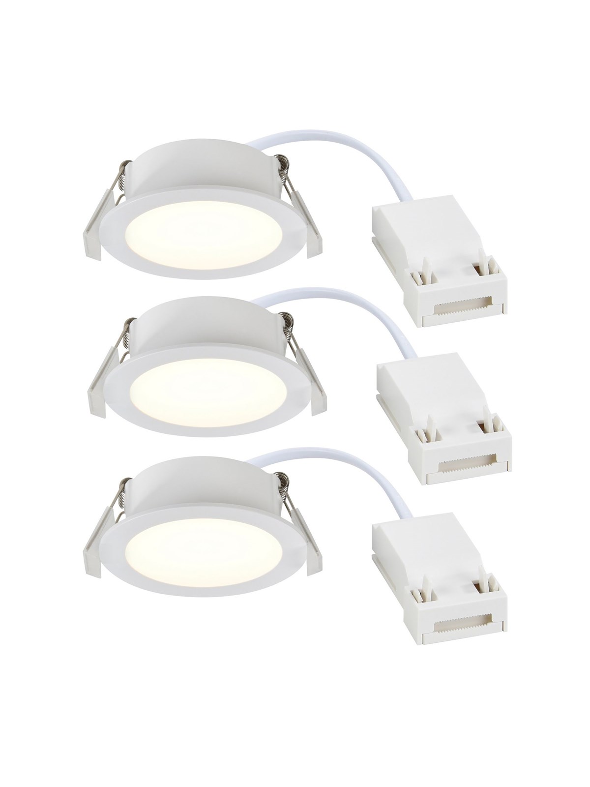 Nordlux Olea indbygningsspot 3-kit hvid, Lampe
