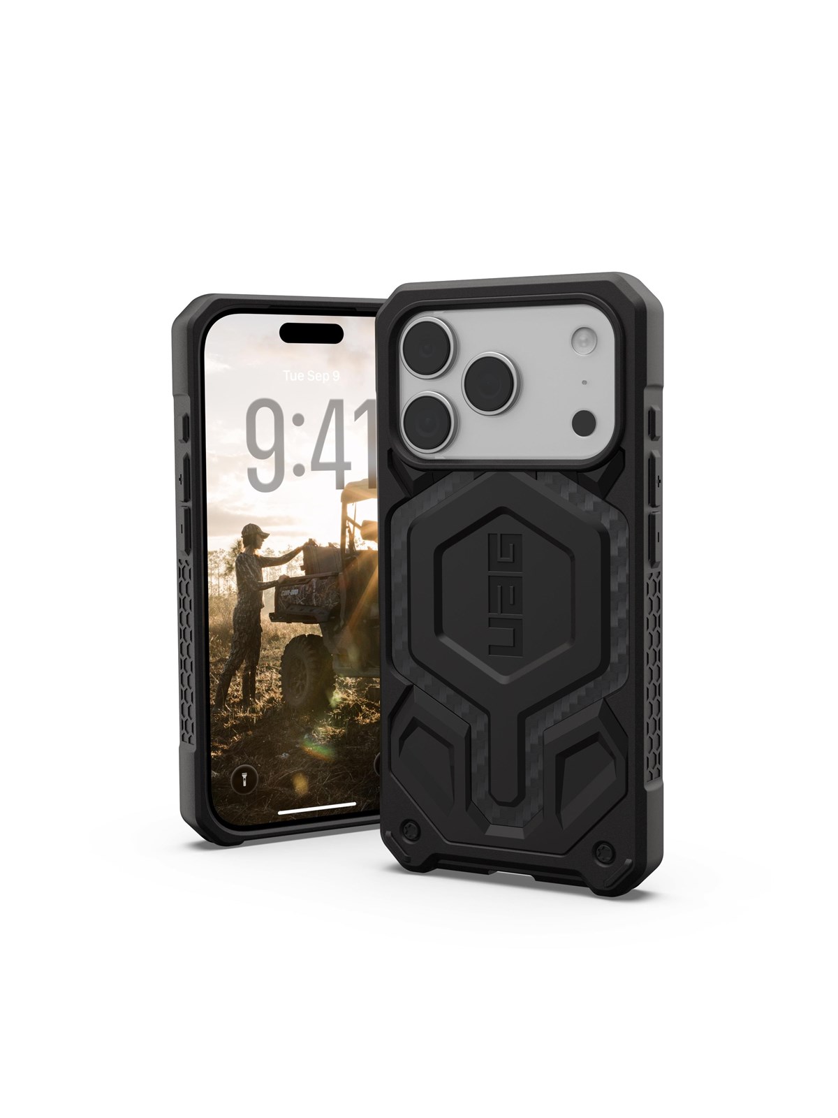 UAG Monarch Pro - Carbon Fiber - iPhone 17 Pro, Mobilcover