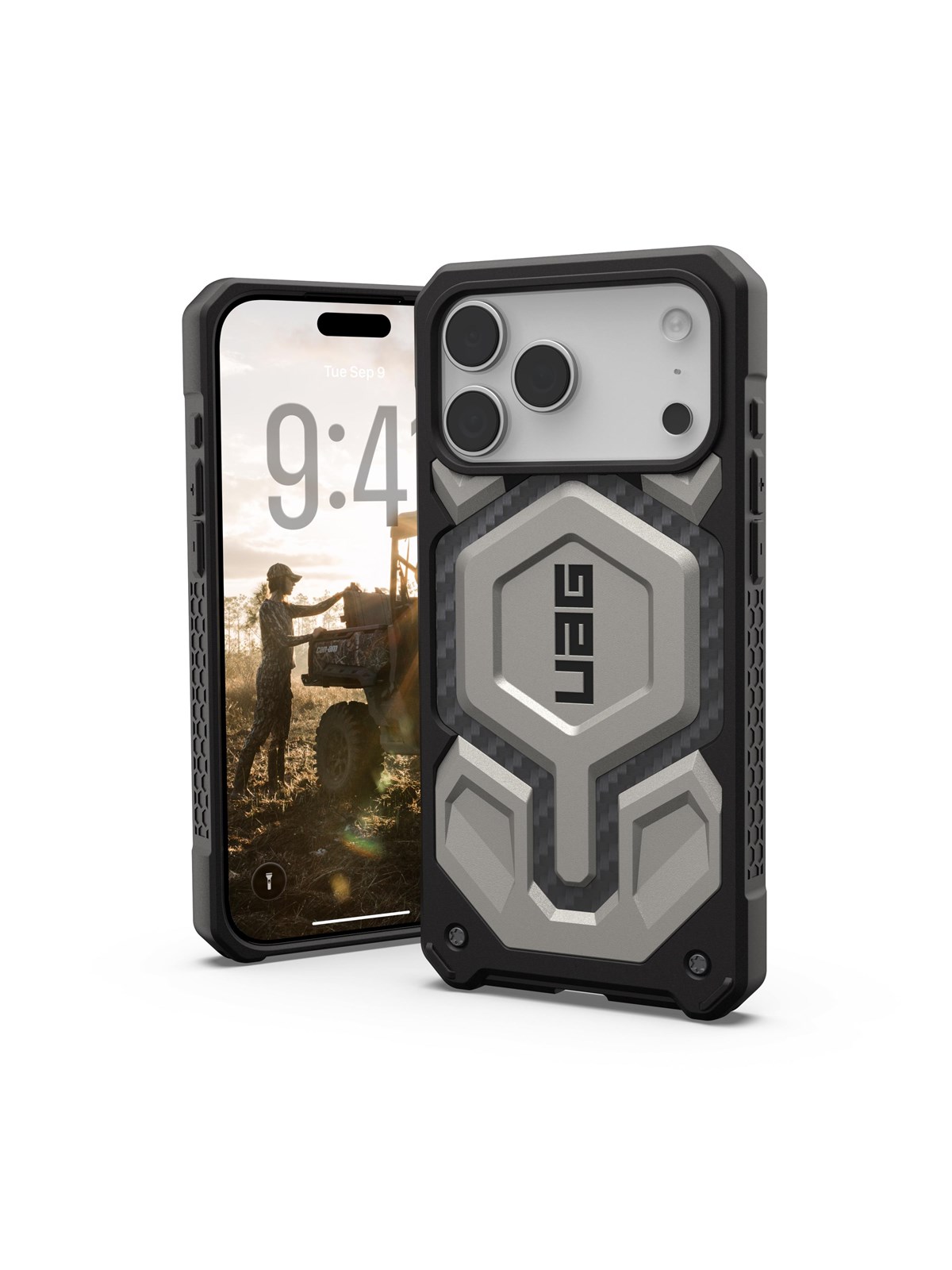 UAG Monarch Pro - Titanium - iPhone 17 Pro Max, Mobilcover