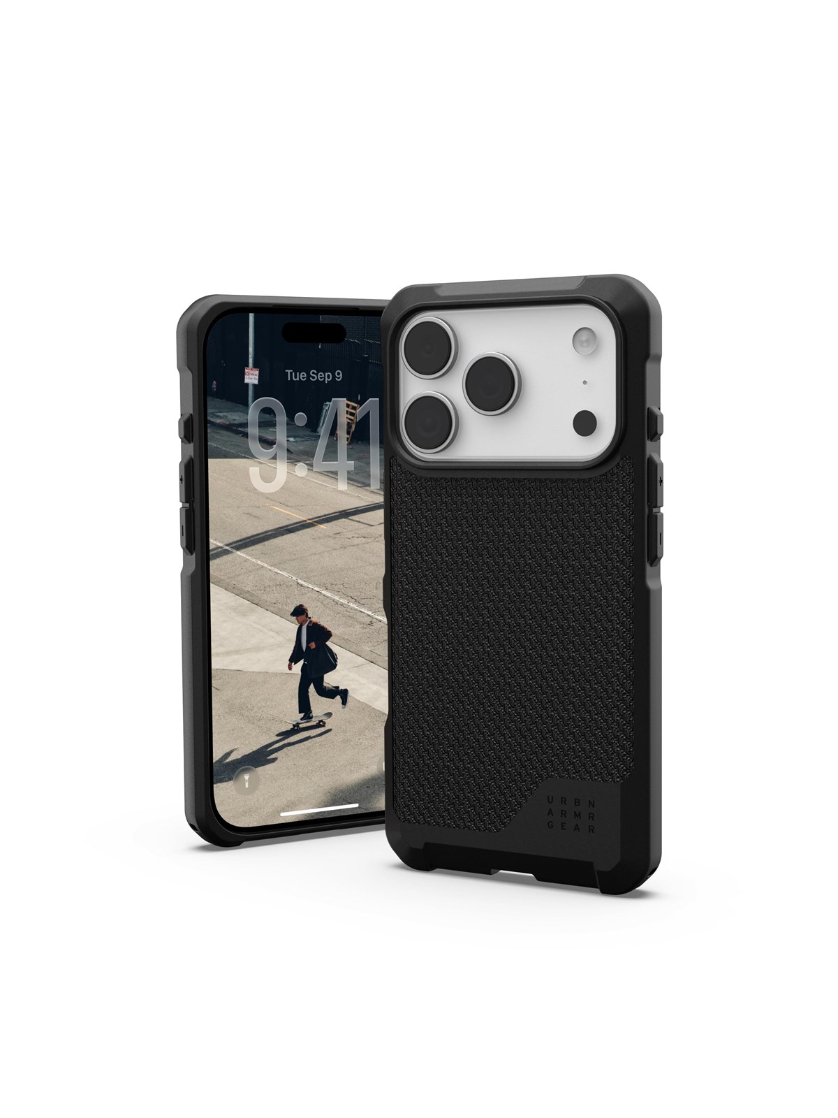 UAG Metropolis LT Magsafe - Kevlar Black - iPhone 17 Pro, Mobilcover