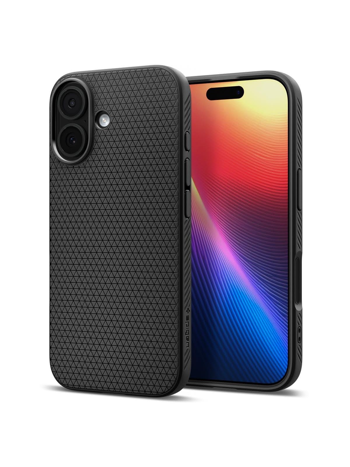 Spigen Liquid Air - matte black - iPhone 17, Mobilcover