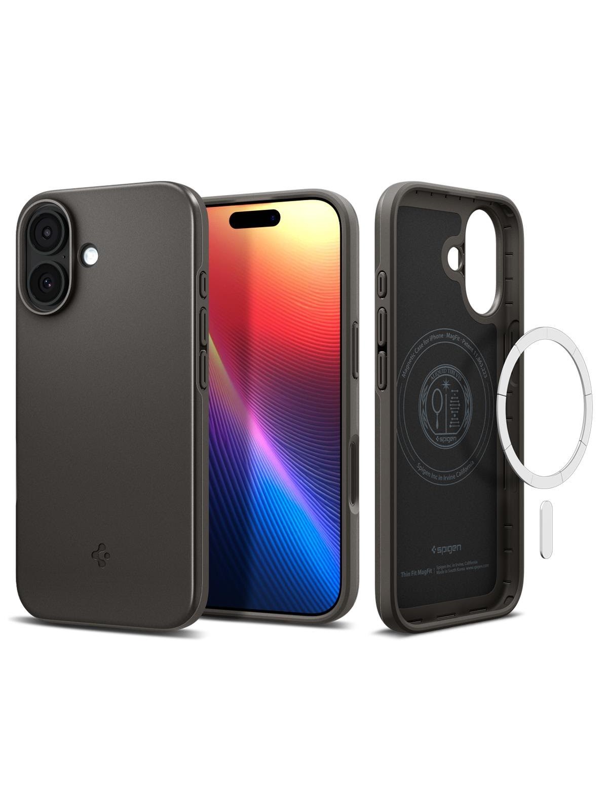 Spigen Thin Fit MagSafe - gunmetal - iPhone 17, Mobilcover