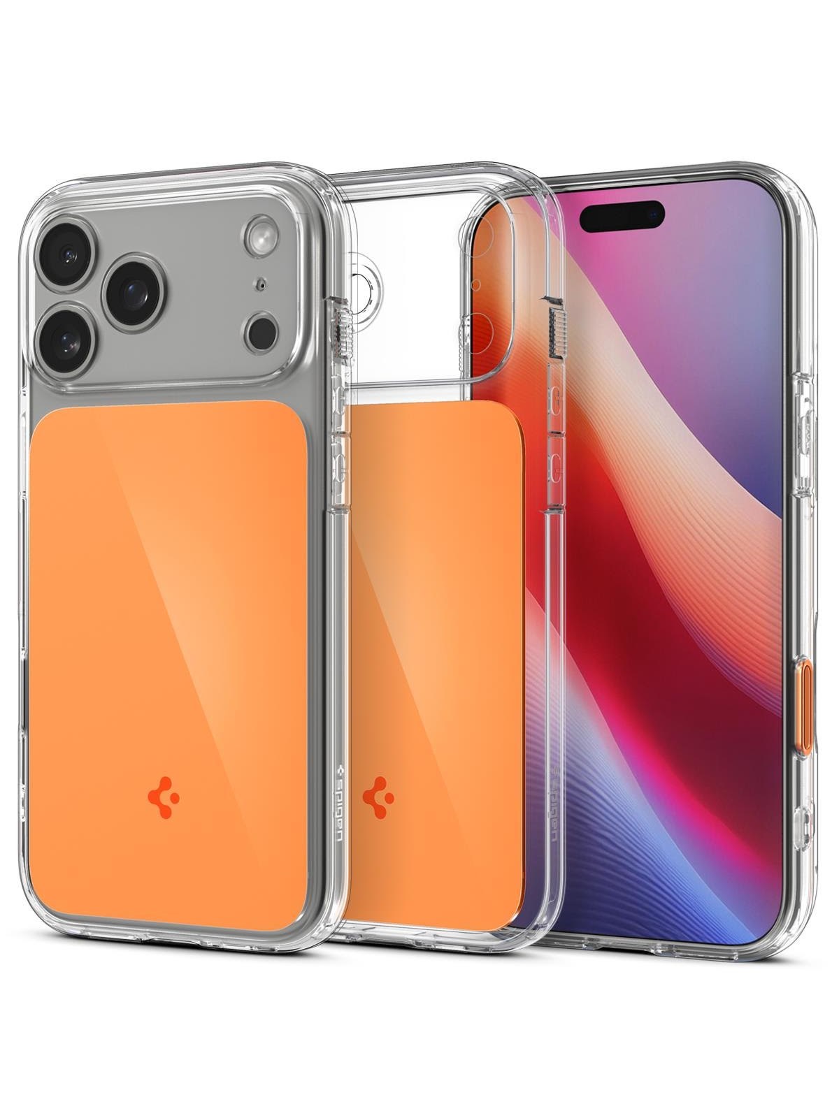 Spigen Ultra Hybrid T MagSafe - glossy orange - iPhone 17 Pro Max, Mobilcover