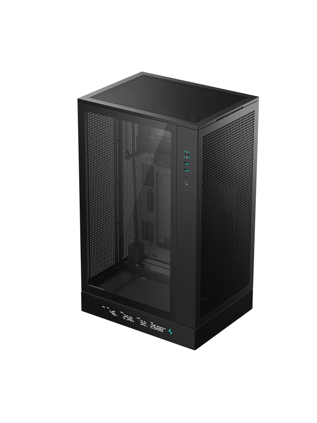 DeepCool CH270 Digital - Kabinet - Miditower - Sort, Kabinet