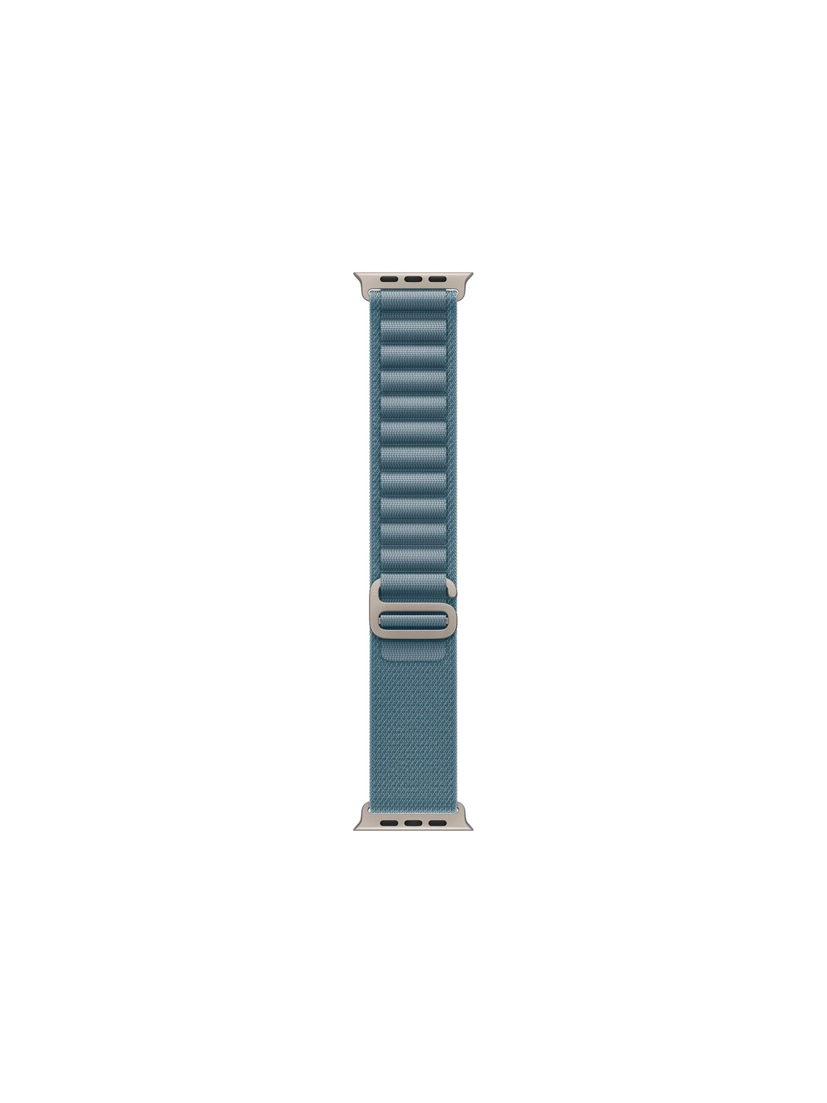Apple 49mm Light Blue Alpine Loop - Small - Natural Titanium Finish, Smartwatch Tilbehør