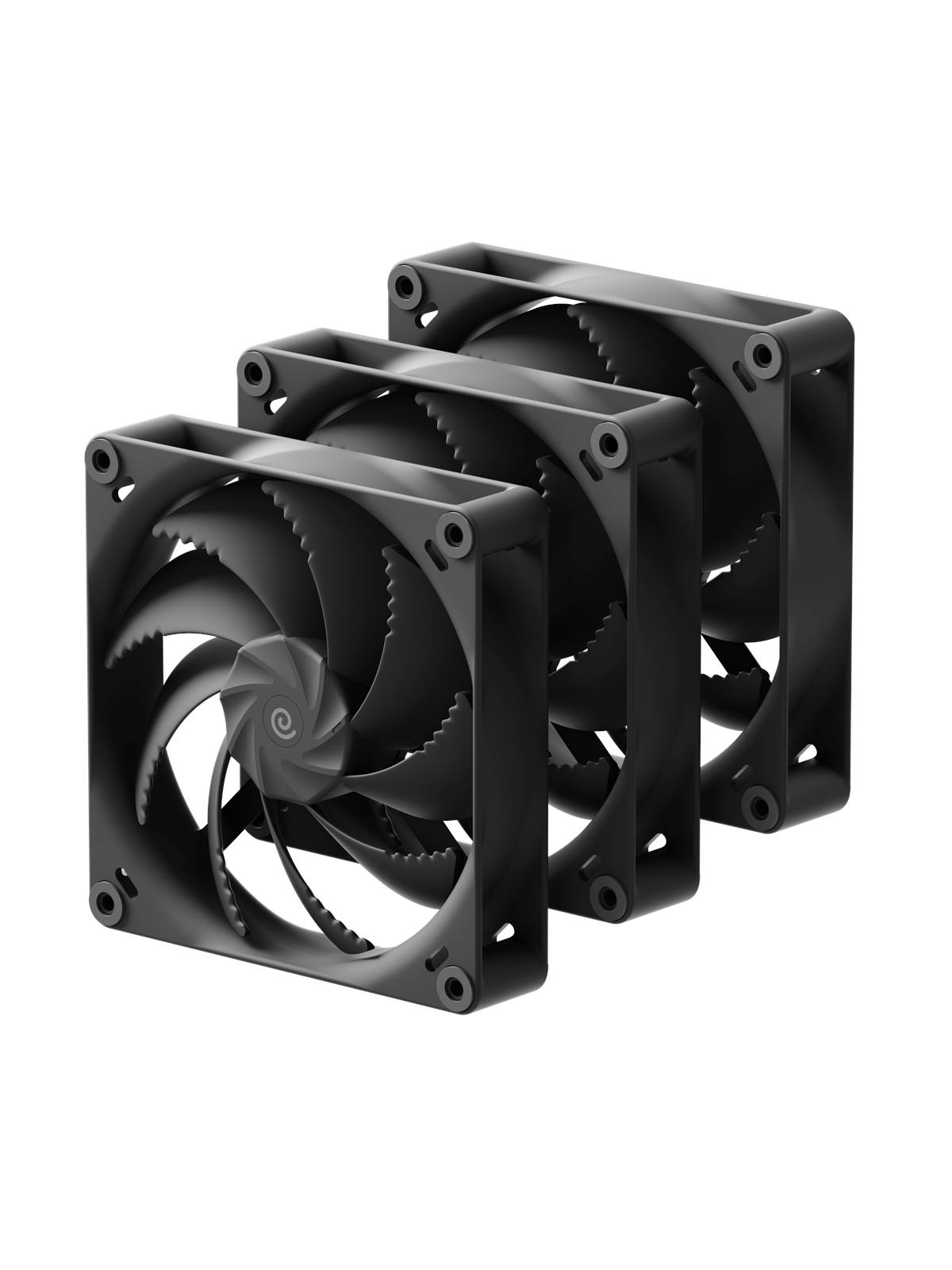 Havn H14 - Tripple pack - Kabinet køler - 140mm - Sort - 31 dBA, Kabinetkøler
