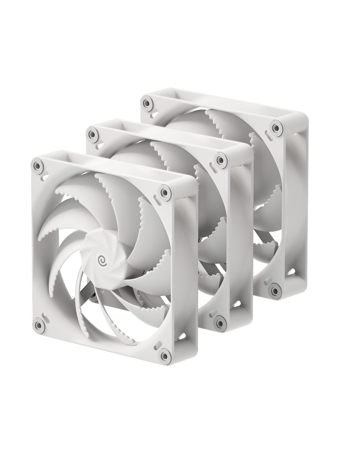 Havn H14 - Tripple pack - Kabinet køler - 140mm - Hvid - 31 dBA, Kabinetkøler