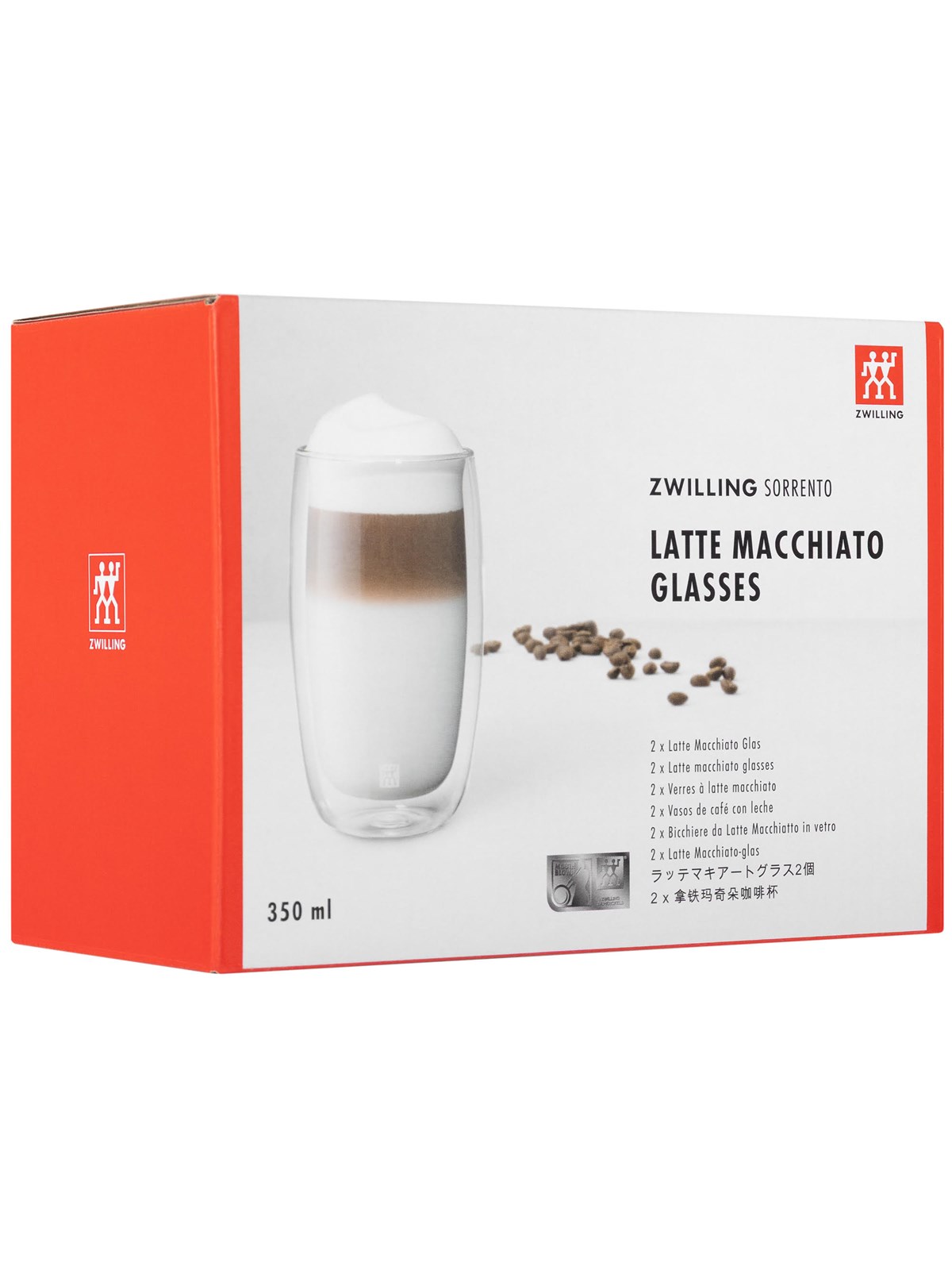 Zwilling - Sorrento Latté Glass - 350 ml - 2 pcs, Borddækning