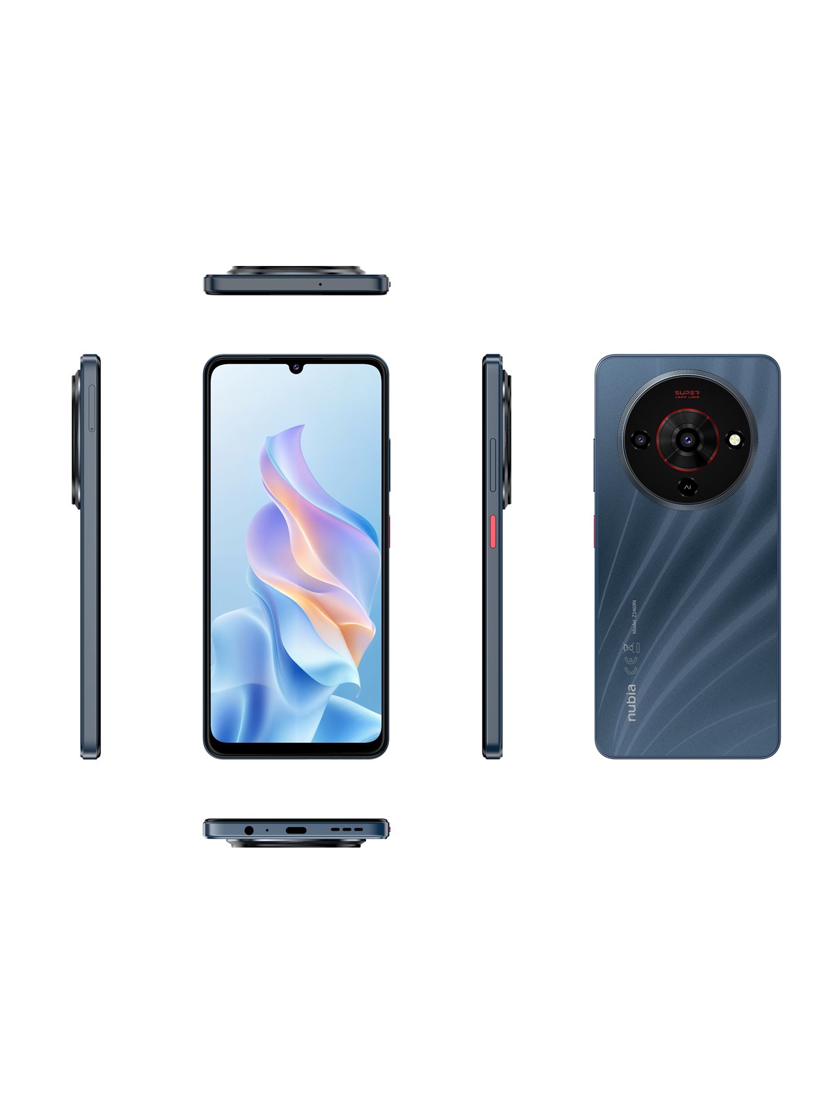 ZTE Blade A76 5G 128GB/4GB - Stardust Black, Mobiltelefon