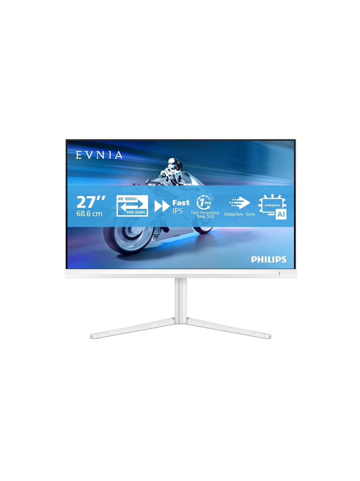 27" Philips Evnia 5000 - 3840x2160 (4K) - 160Hz - IPS - 65W USB-C, Computerskærm