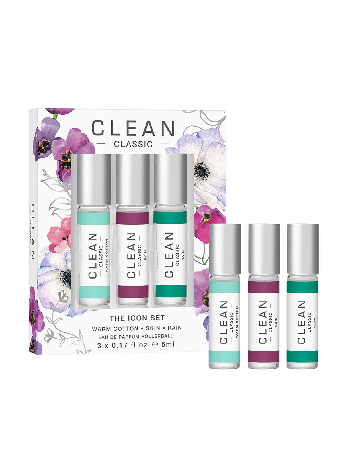 Clean - Classic Layering 3-Pack Rollerball Gift Box, Gaveaesker