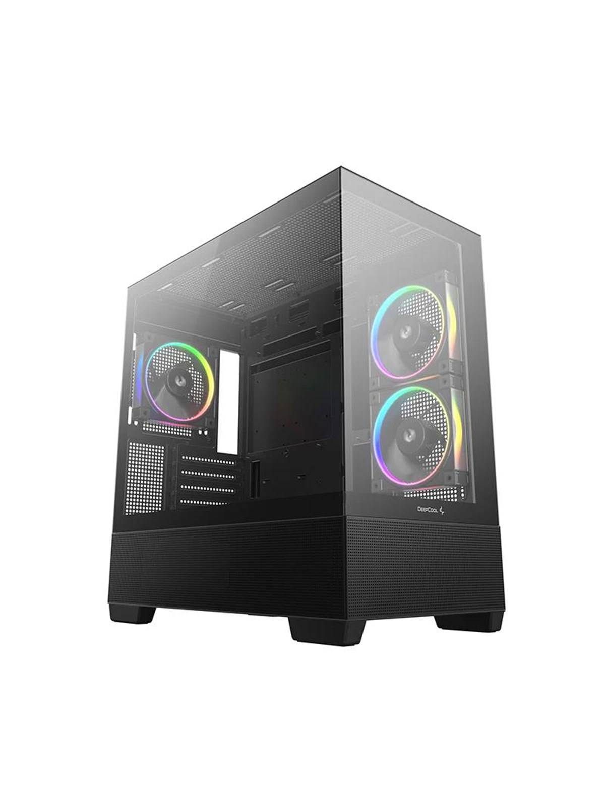 DeepCool CG380 3F - Kabinet - Minitower - Sort, Kabinet