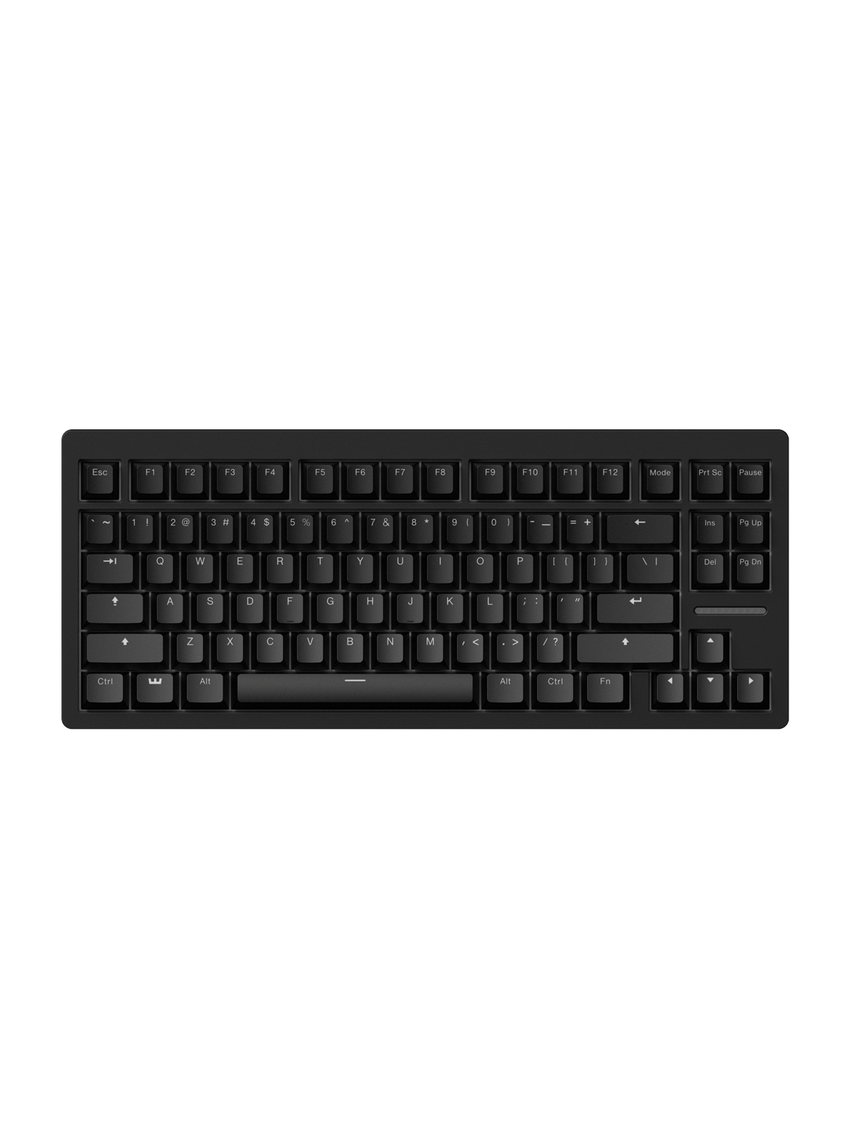 Wooting 80HE - US-ANSI - Linear60 - Gaming Tastatur - Uden Numpad - US International - Sort