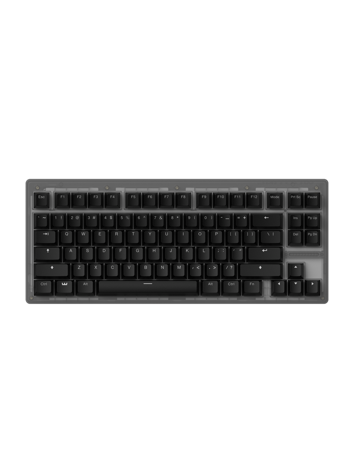 Wooting 80HE - US-ANSI - Linear60 - Ghost - Gaming Tastatur - Uden Numpad - US International - Grå