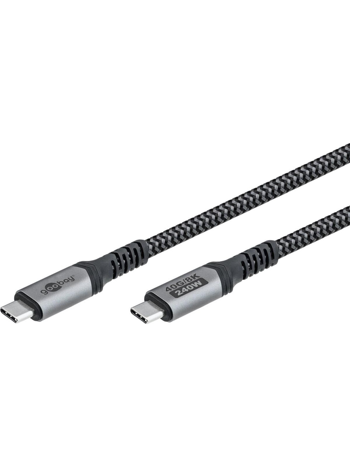 Pro USB-C USB-C - 0.5m - 240 Watt Power Delivery - USB 4.0 / Thunderbolt 4 - Sort