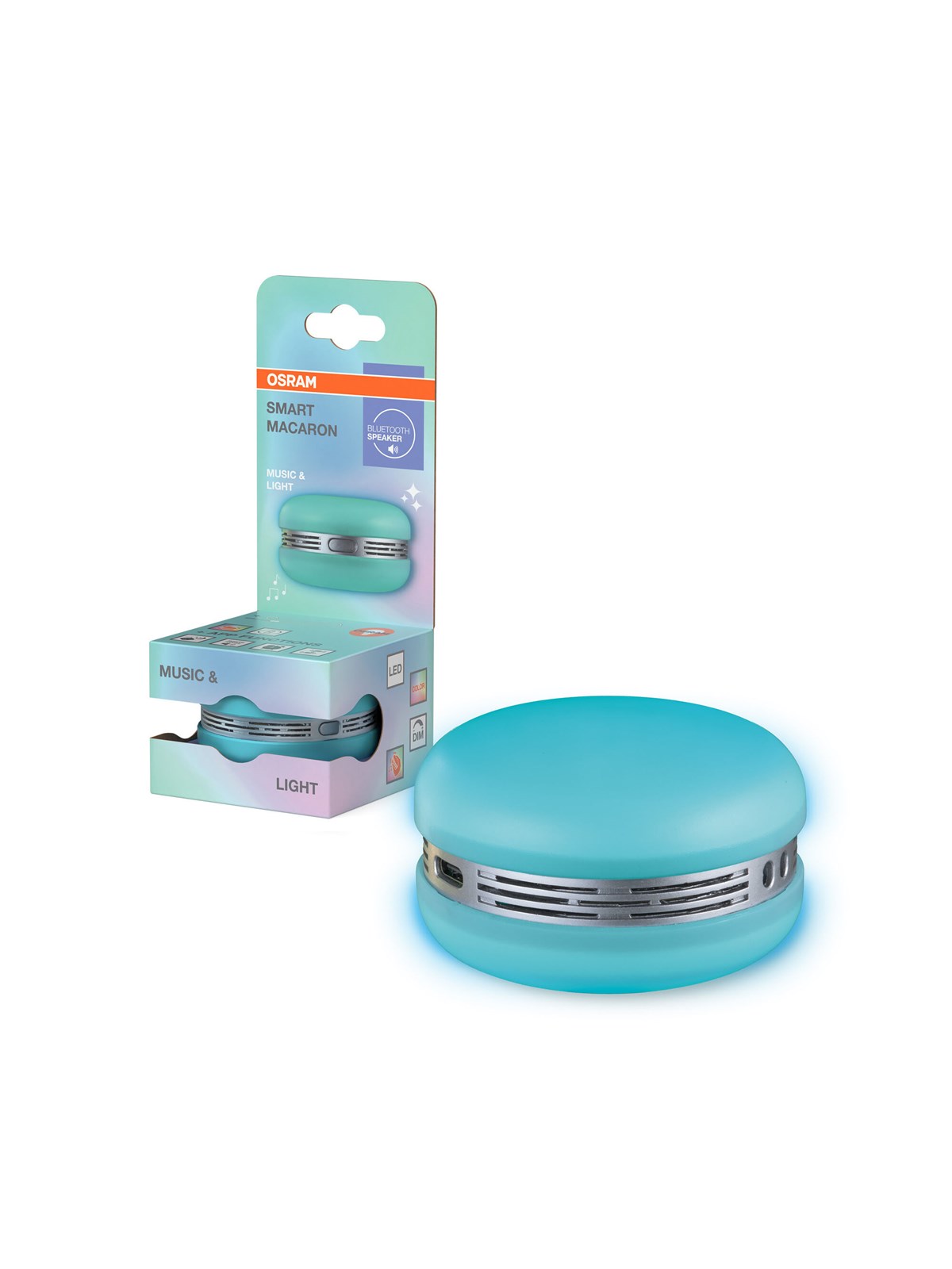Osram SMART+ BT Speaker & Light Macaron RGB blå, Smart Home