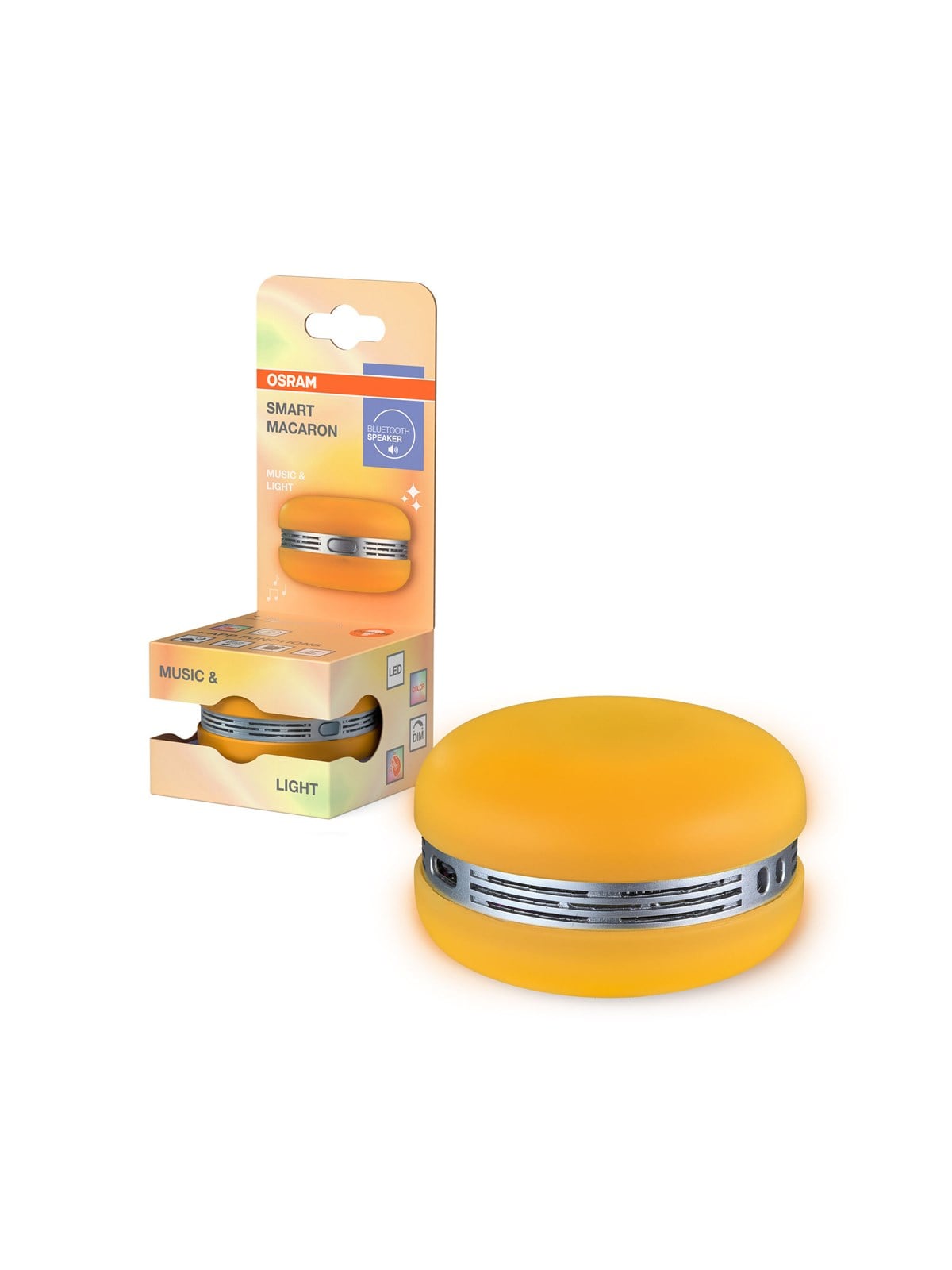 Osram SMART+ BT Speaker & Light Macaron RGB orange, Smart Home