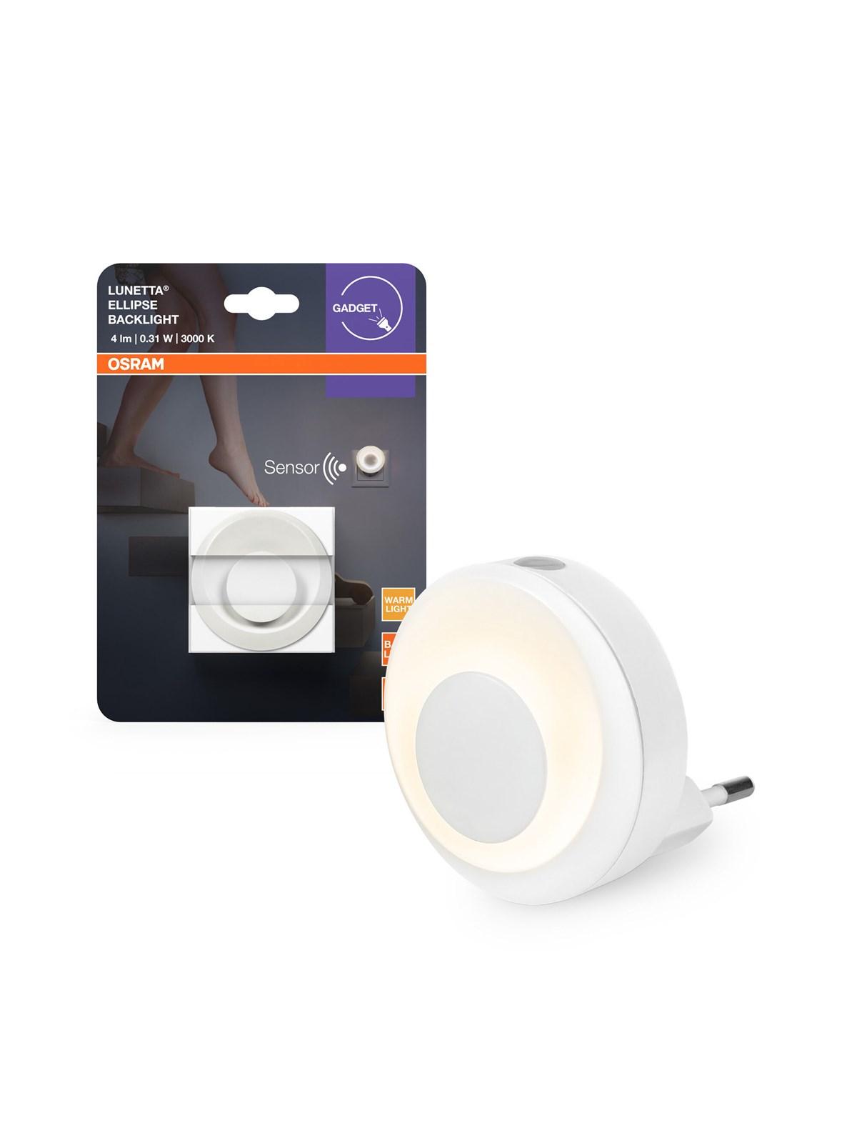 Osram Lunetta Backlight Ellipse sensor 1-3lm 0,3/W/830 hvid, Lampe
