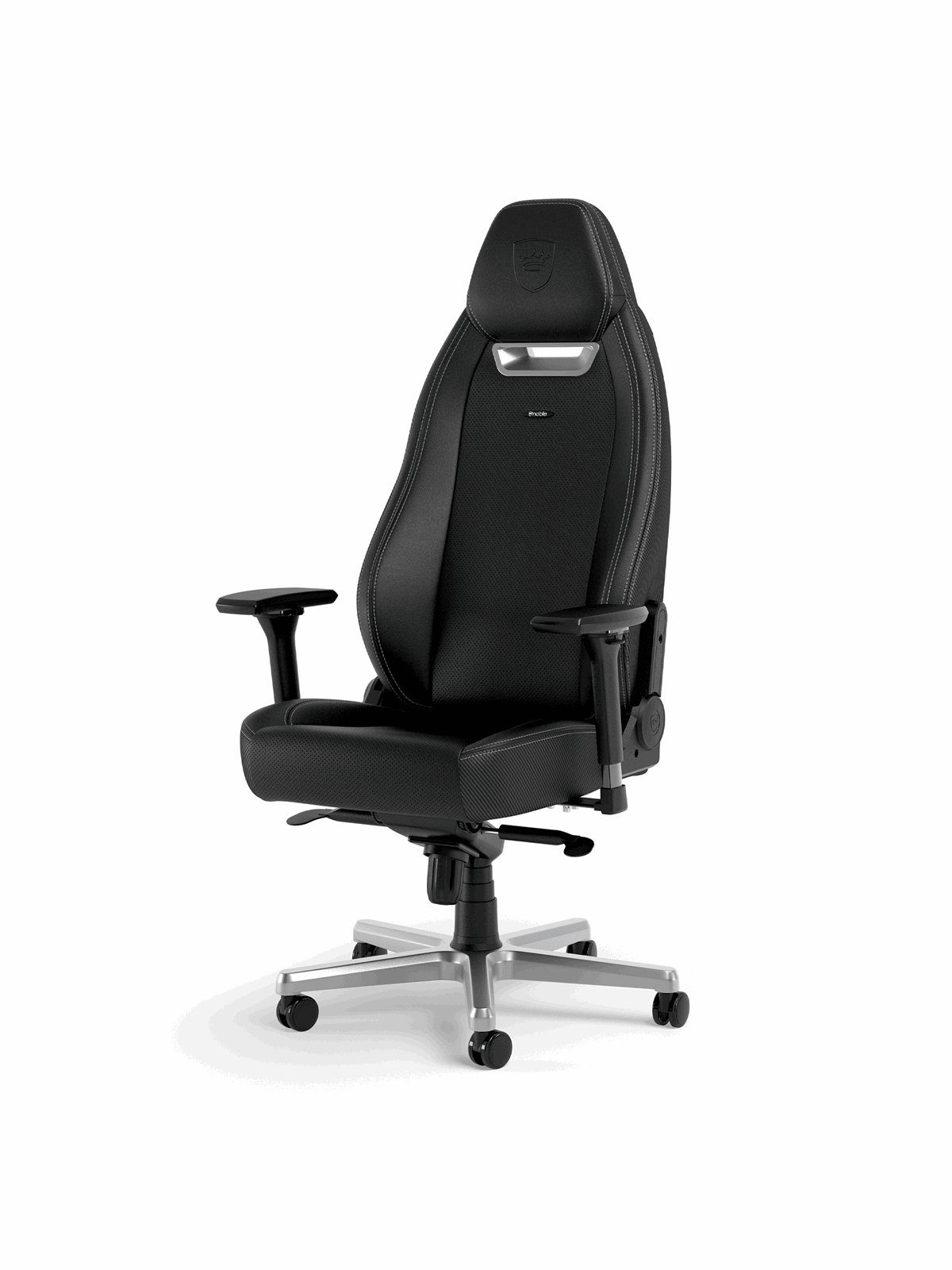 noblechairs Legend Silver - Sort, Gamerstol