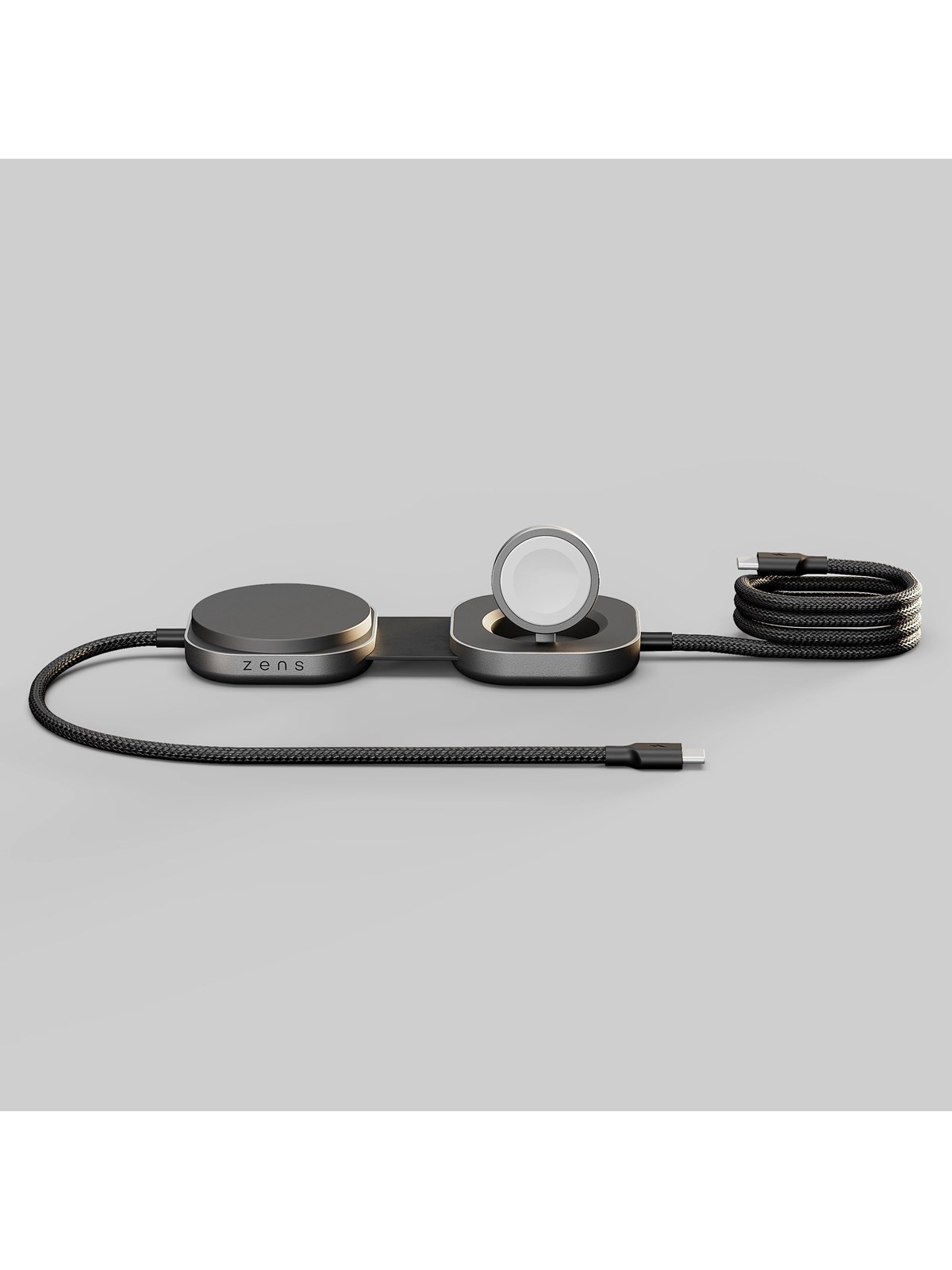 ZENS Charging Cable USB C-C Pro 3 - Magnetic Wireless Charger - Black, Mobil Oplader