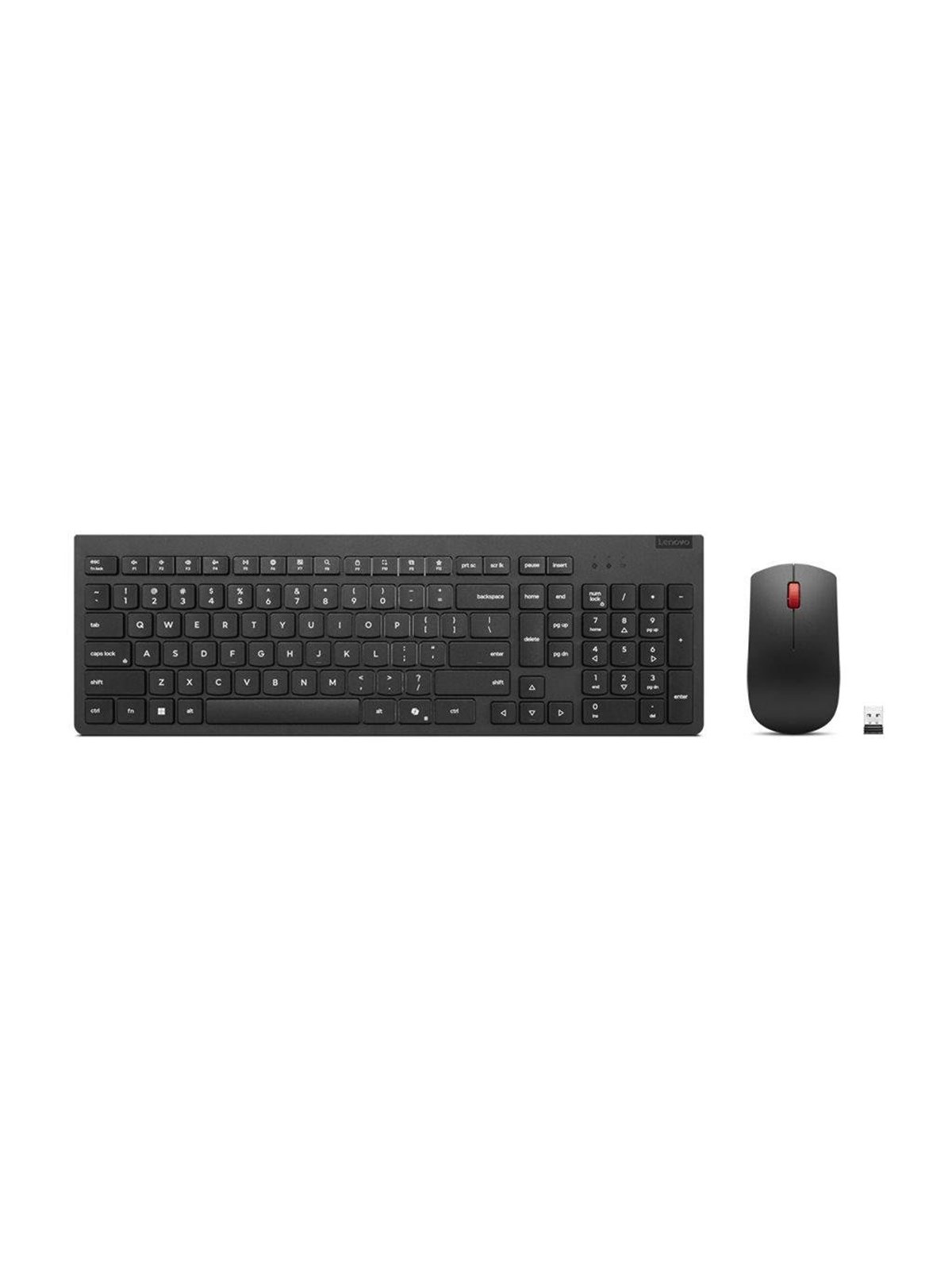 Lenovo Essential Wireless Combo Gen 2 - Tastatur & Mus sæt - Nordisk - Sort