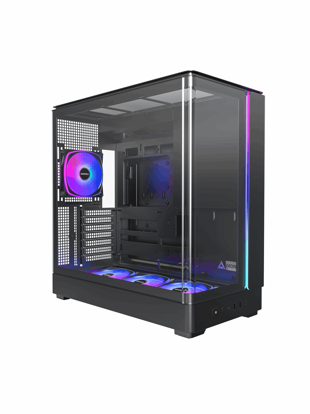 Montech King 45 Pro Black - Kabinet - Miditower - Sort, Kabinet