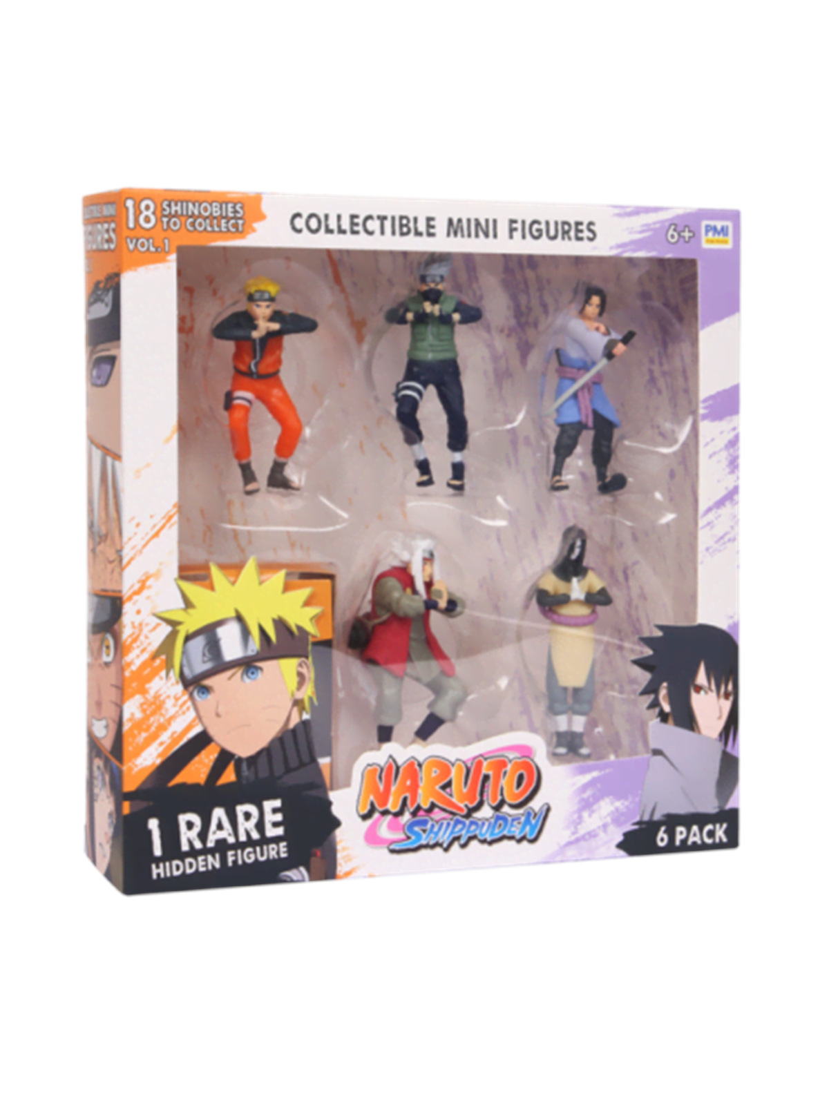 Naruto Shippuden 7 cm Figure 6 pack Deluxe box - assorted, Figur