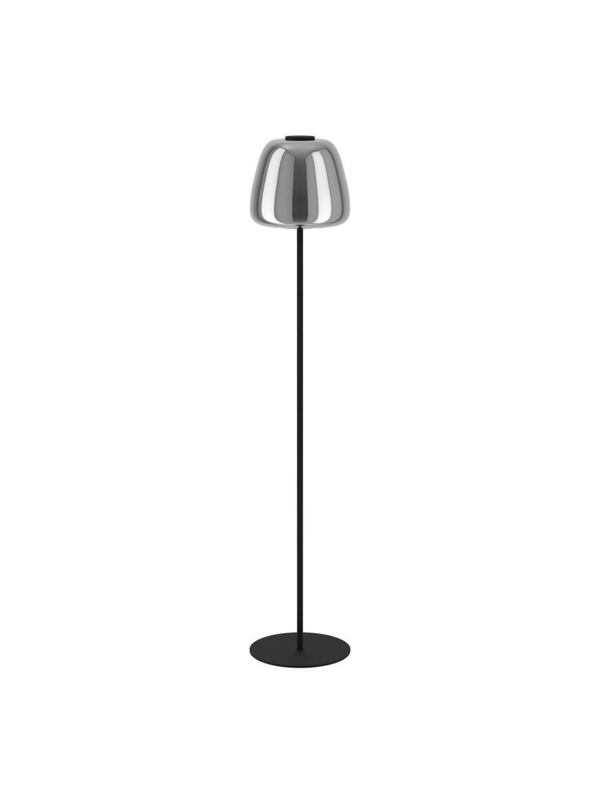 EGLO CONNECT.Z ALFERO SMART gulvlampe sort/krom/klar M/FARVER(RGB) OG TUNABLE WHITE