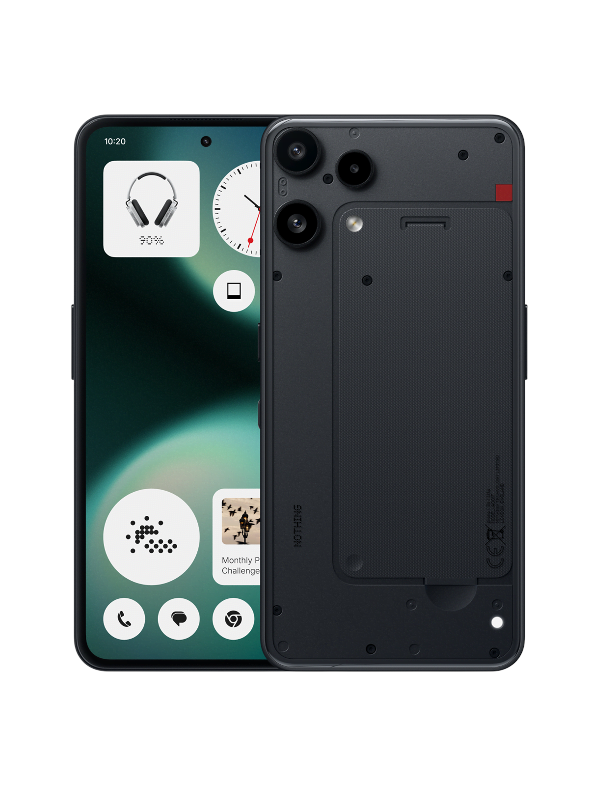 Nothing Phone (3a) Lite 128GB/8GB - Sort, Mobiltelefon