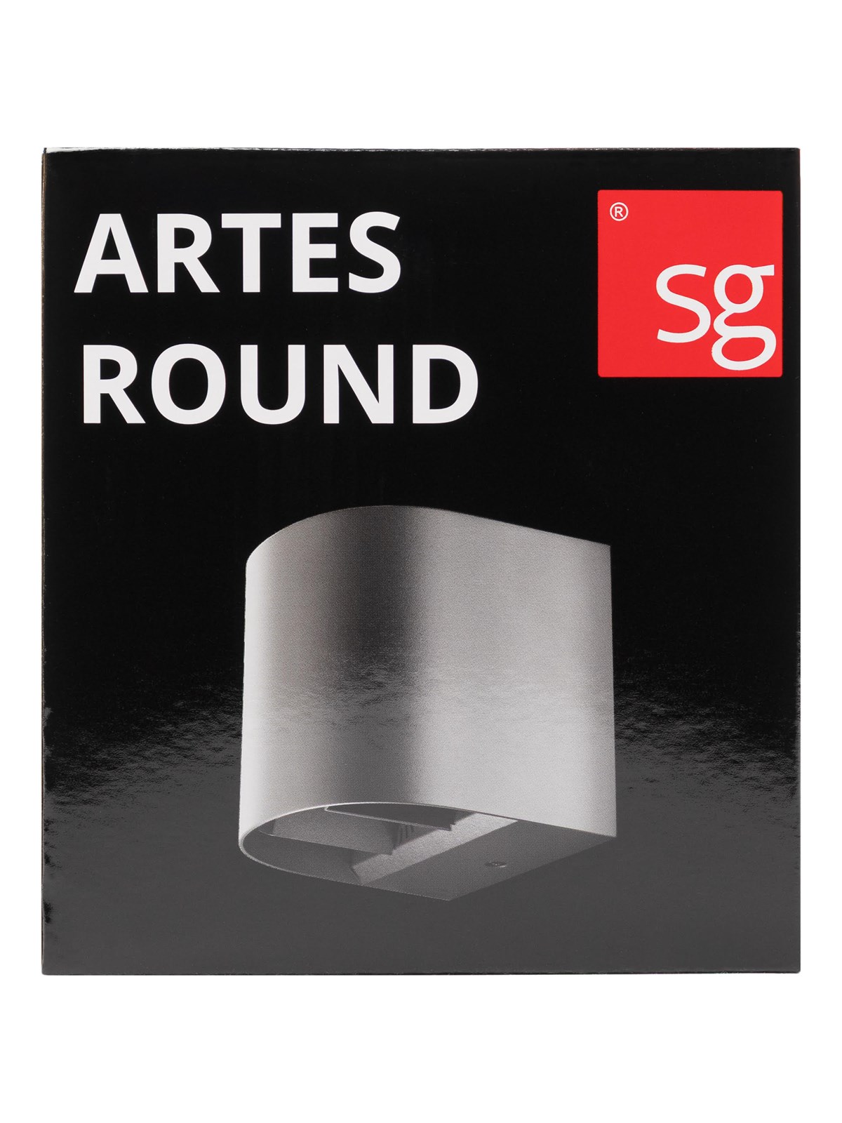 SG Armaturen Artes Round udendørs væglampe 8W LED 3000K, corten, Lampe