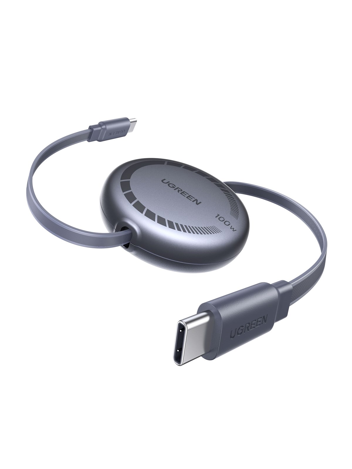 UGREEN USB-C to USB-C PD Fast Charging Retractable Cable 1 m, Usb Kabel