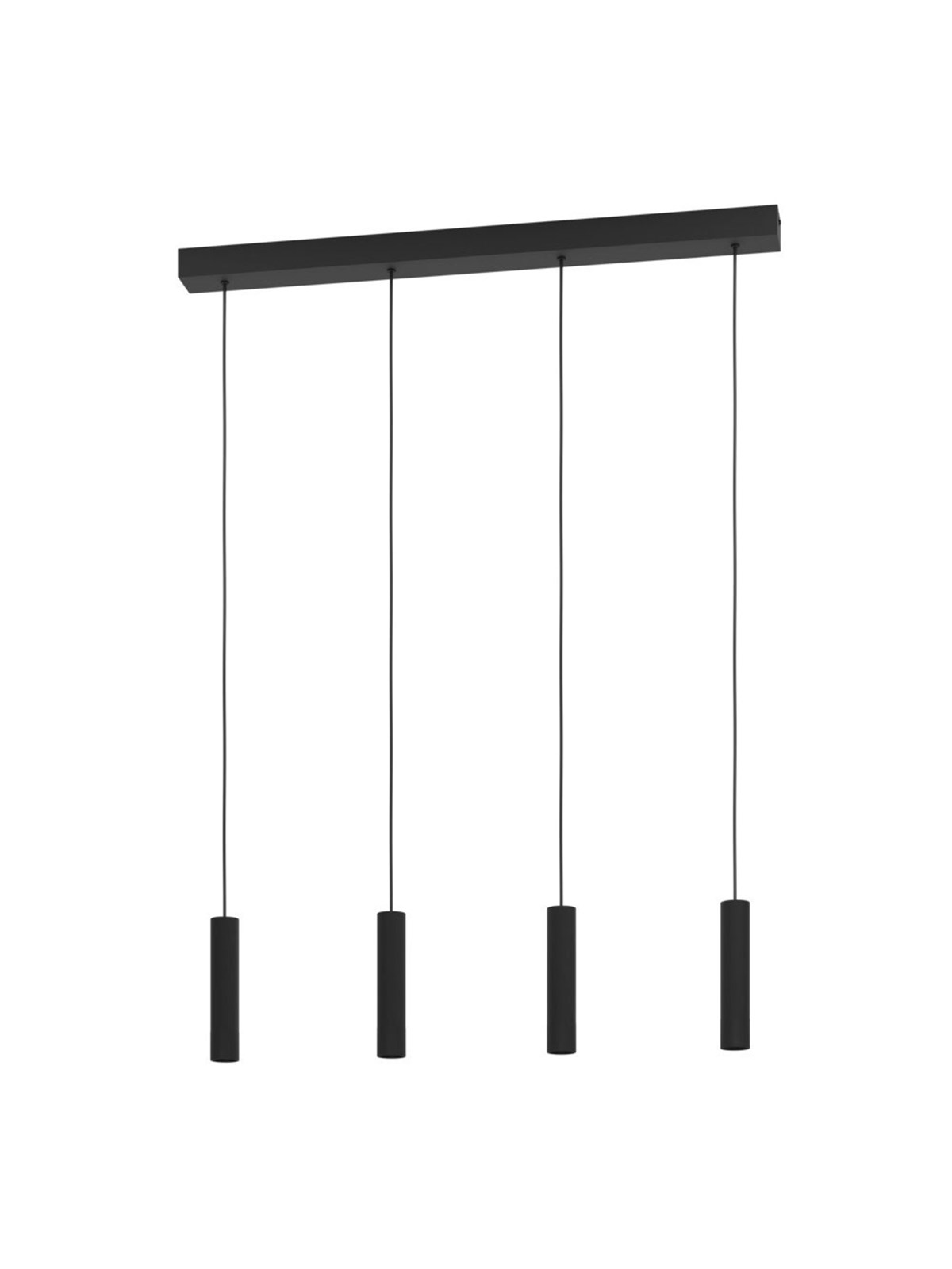 EGLO ALMUDAINA LANGBORD L840 4X480LM DÆMPB. SORT, Lampe