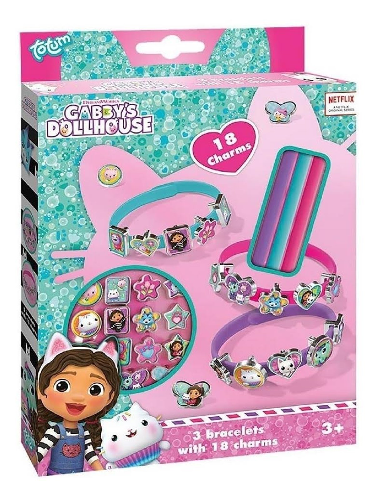 Totum GABBY ́S DOLLHOUSE Bracelets and Charms, Kreativt Legetøj