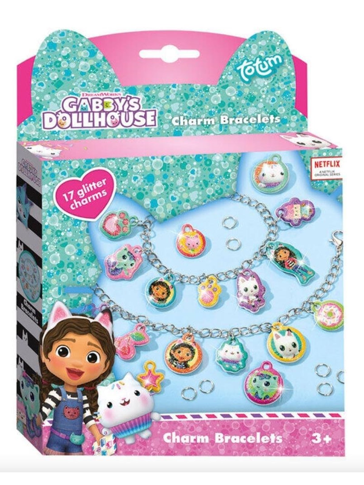 Totum GABBY ́S DOLLHOUSE Glitter CharmBracelets, Kreativt Legetøj