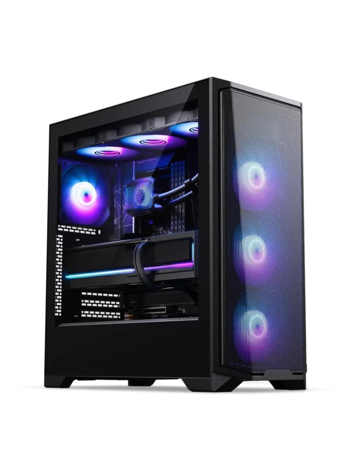 Phanteks Eclipse G370A - Kabinet - Tower - Sort, Kabinet