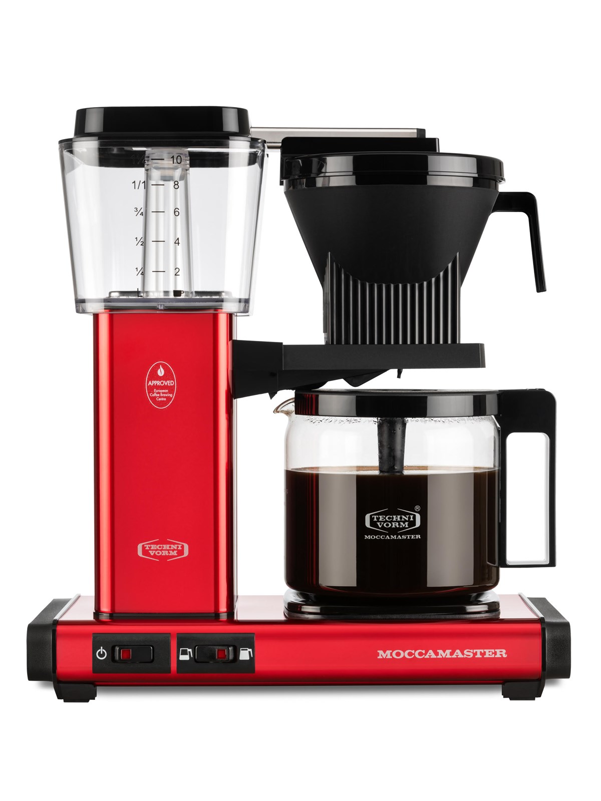 Moccamaster Optio Red Metallic, Kaffemaskine