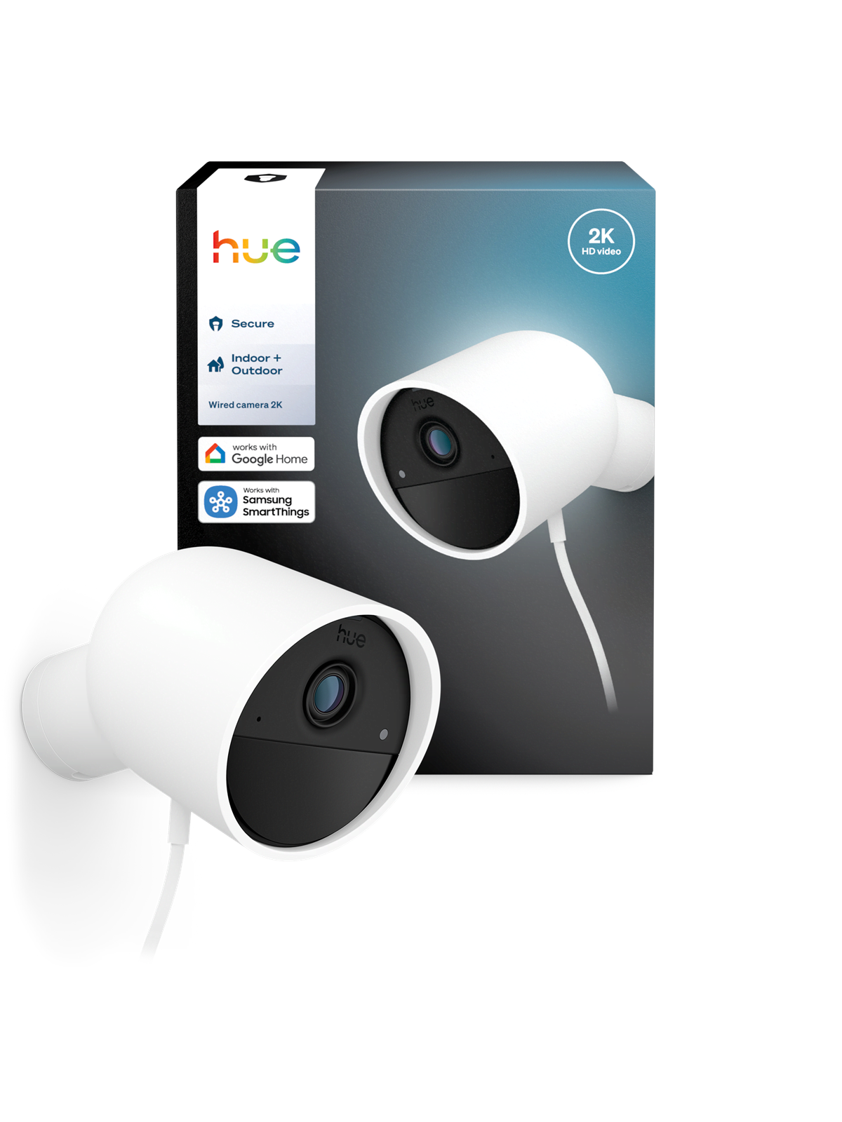 Philips Hue Secure 2K kablet kamera - hvid, Smart Home