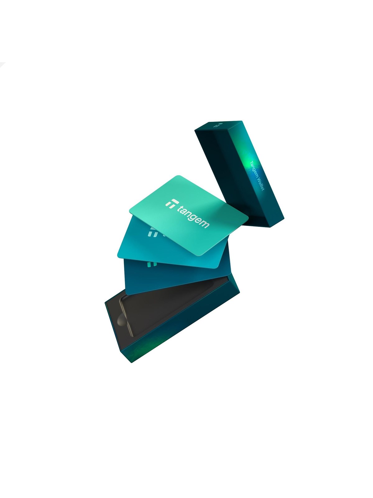 Tangem Wallet - 3-card set - Electric Sea, Systemtilbehør