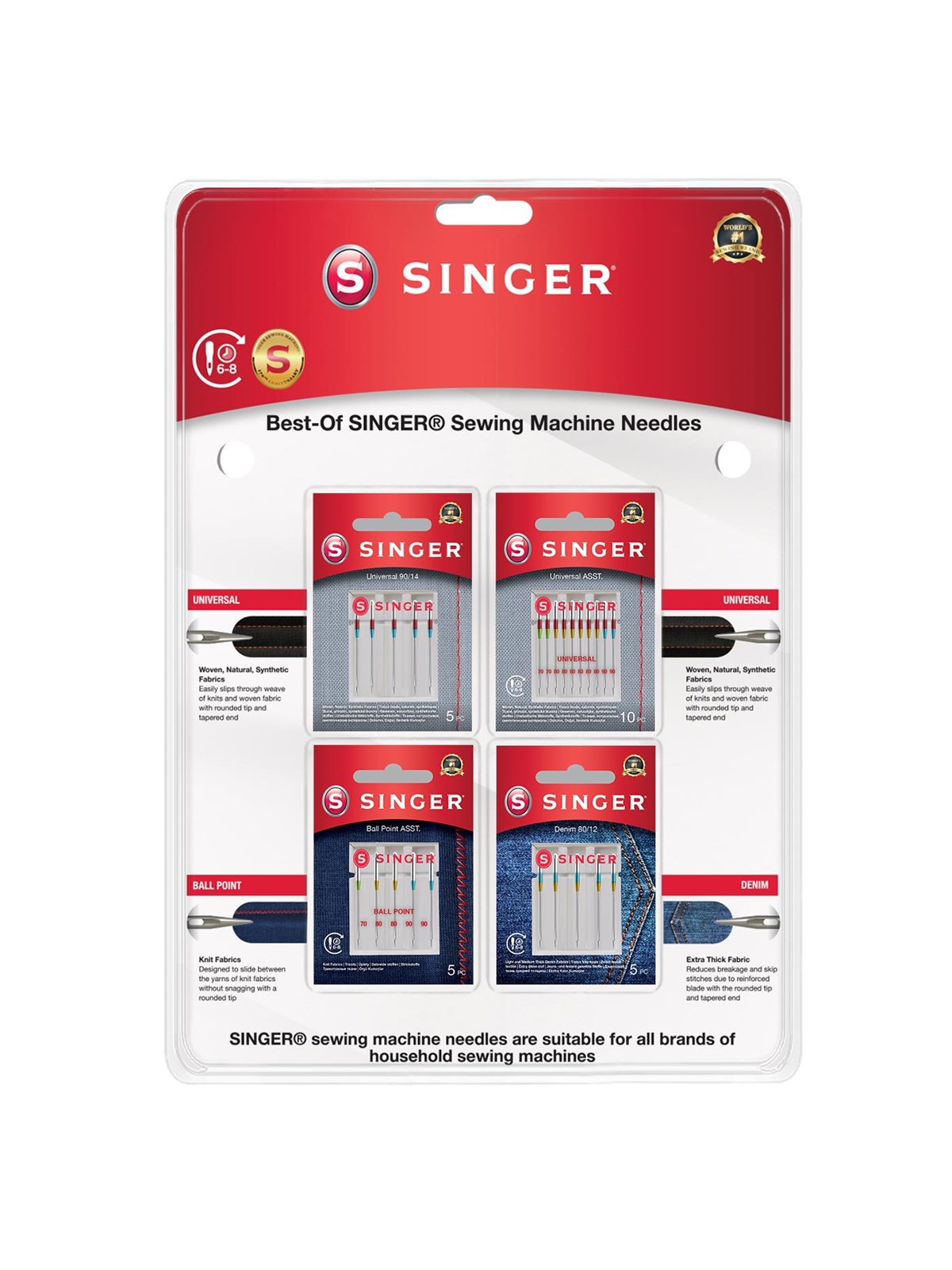 Singer 250088002 sewing needle, Hobbyartikel