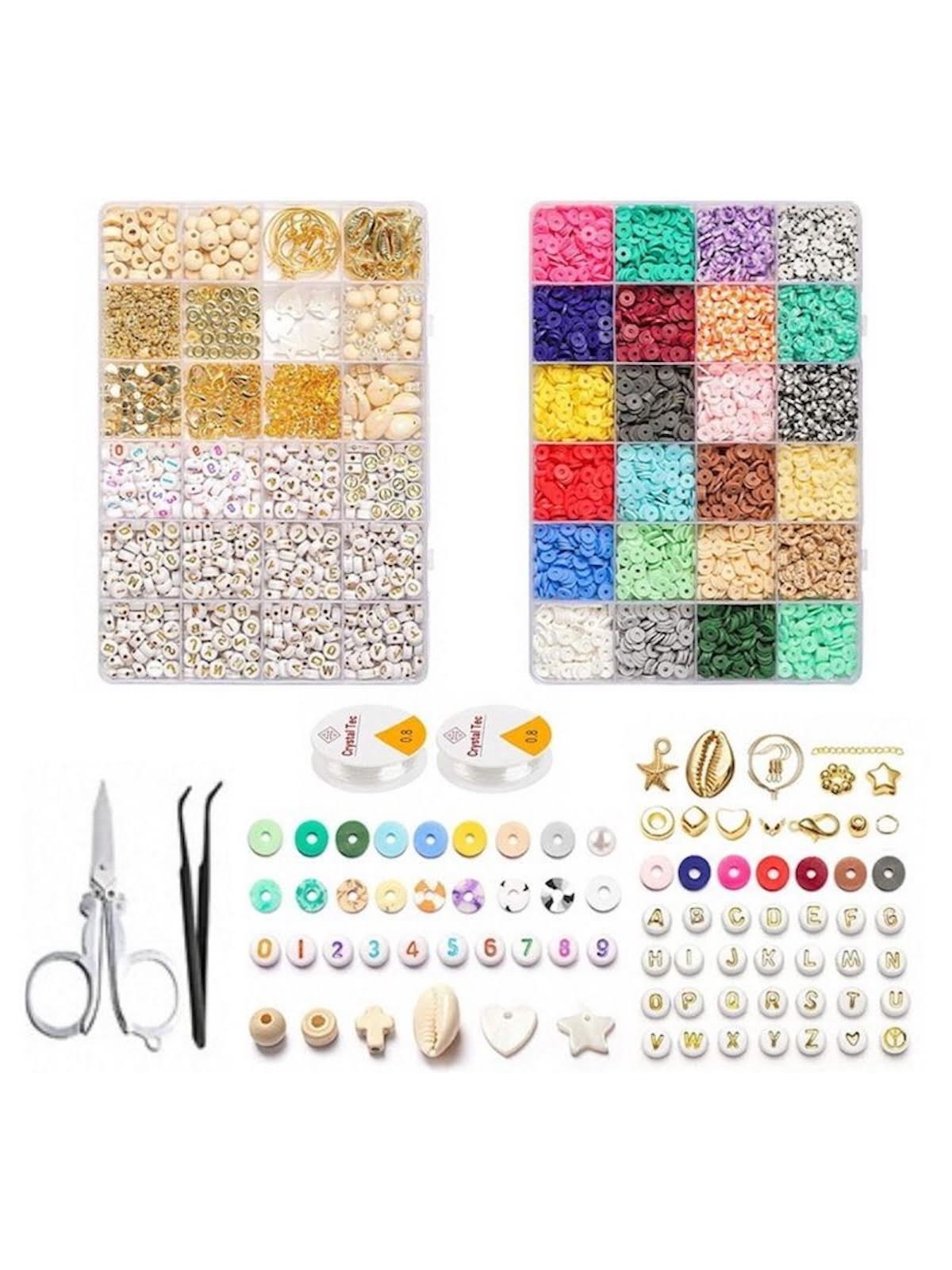 Pro Boheme Smykkesæt - Heishi & Charms Perler - 6000 stk, Hobby Artikler
