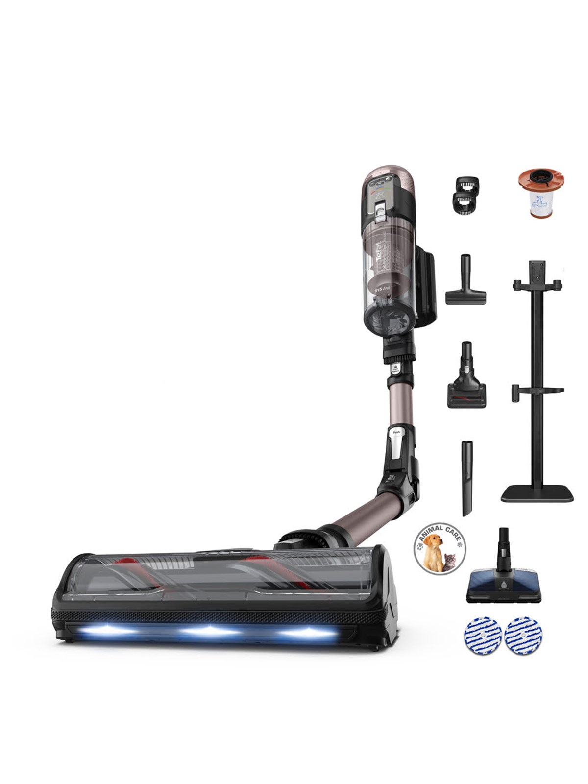 Tefal 2-i-1 Støvsuger X-Force 16.60 Stick Vac Flex Animal Aqua