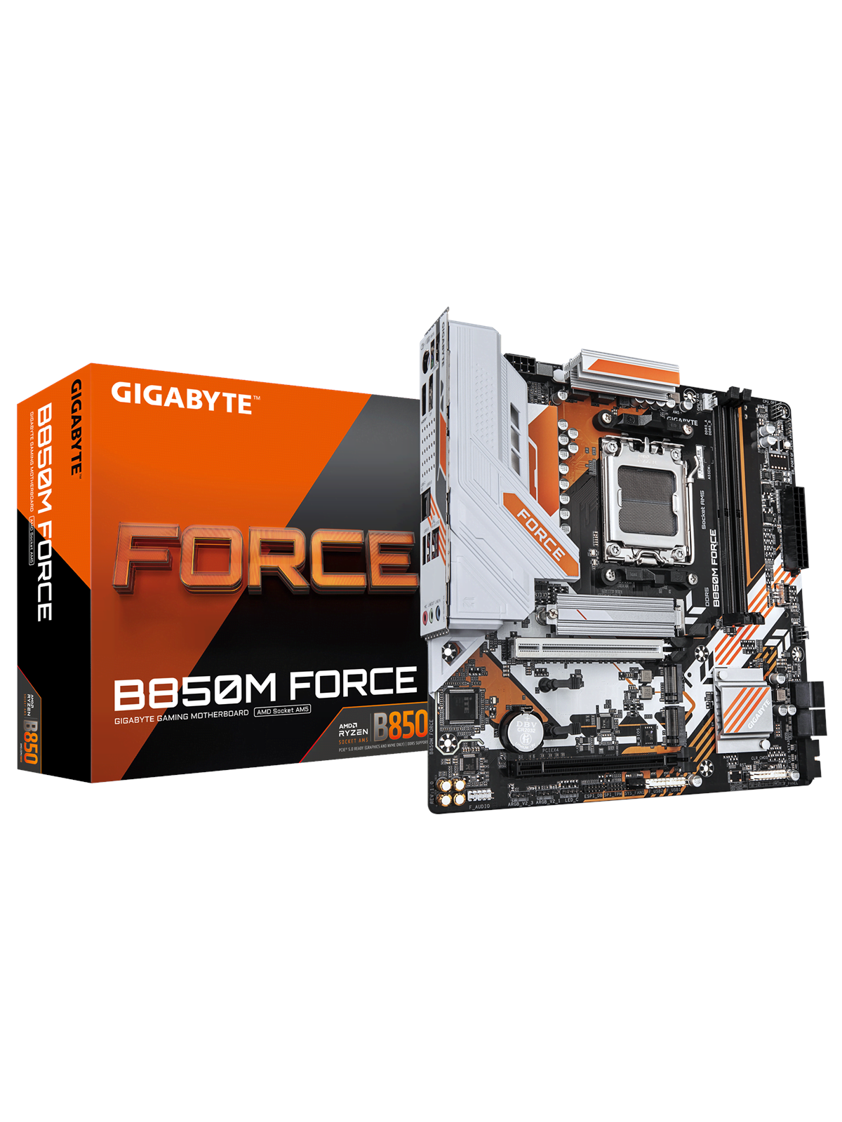 GIGABYTE B850M FORCE Bundkort - AMD B850 - AMD AM5 socket - DDR5 RAM - Micro-ATX