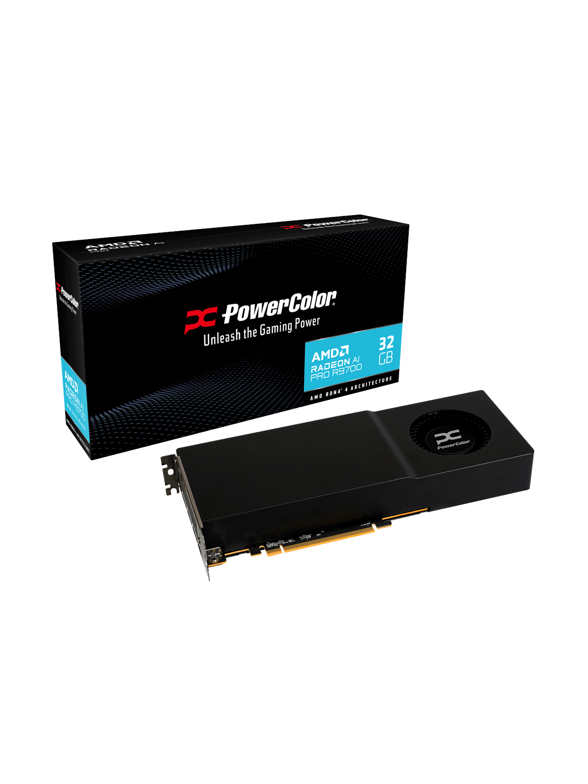 PowerColor Radeon AI Pro R9700 - 32GB GDDR6 RAM - Grafikkort, Grafikkort