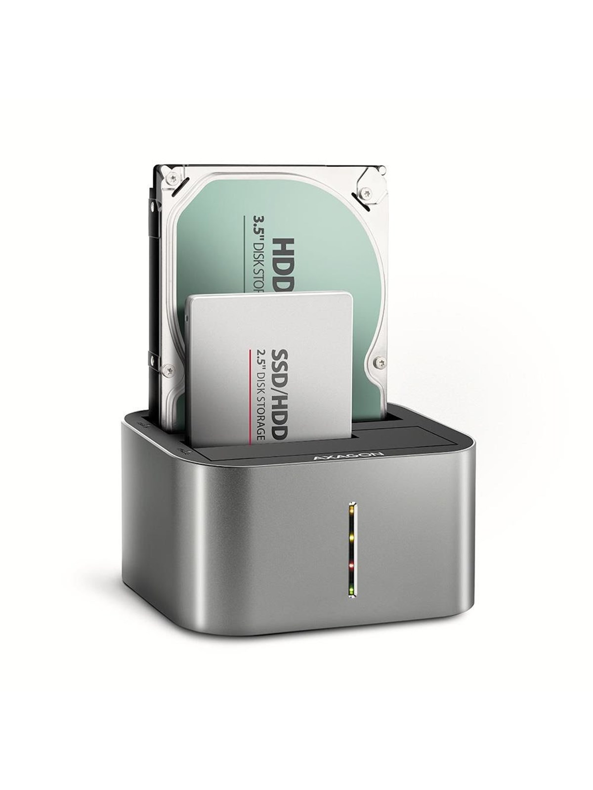 AXAGON Superpeed USB-C Dual HDD/SSD Dock with Clone Fuction, Harddisk Tilbehør