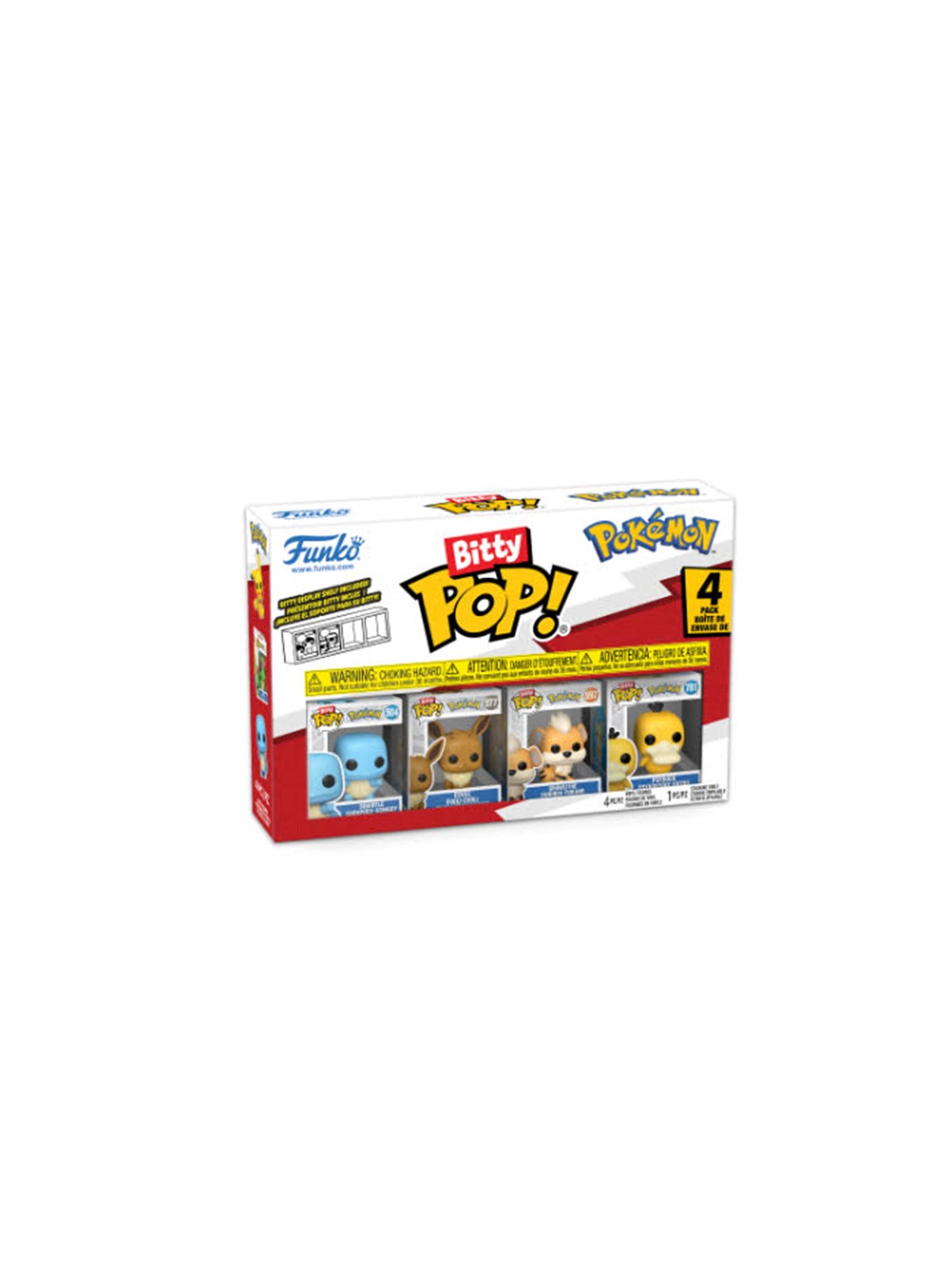 Funko! - Bitty POP 4PK Pokemon Squirtle - Figur, Merchandise