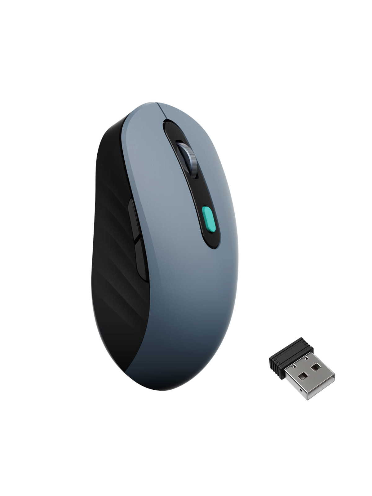 Keychron BM25 Wireless Tri-Mode - Mus - Optisk - 6 knapper - Grå, Mus