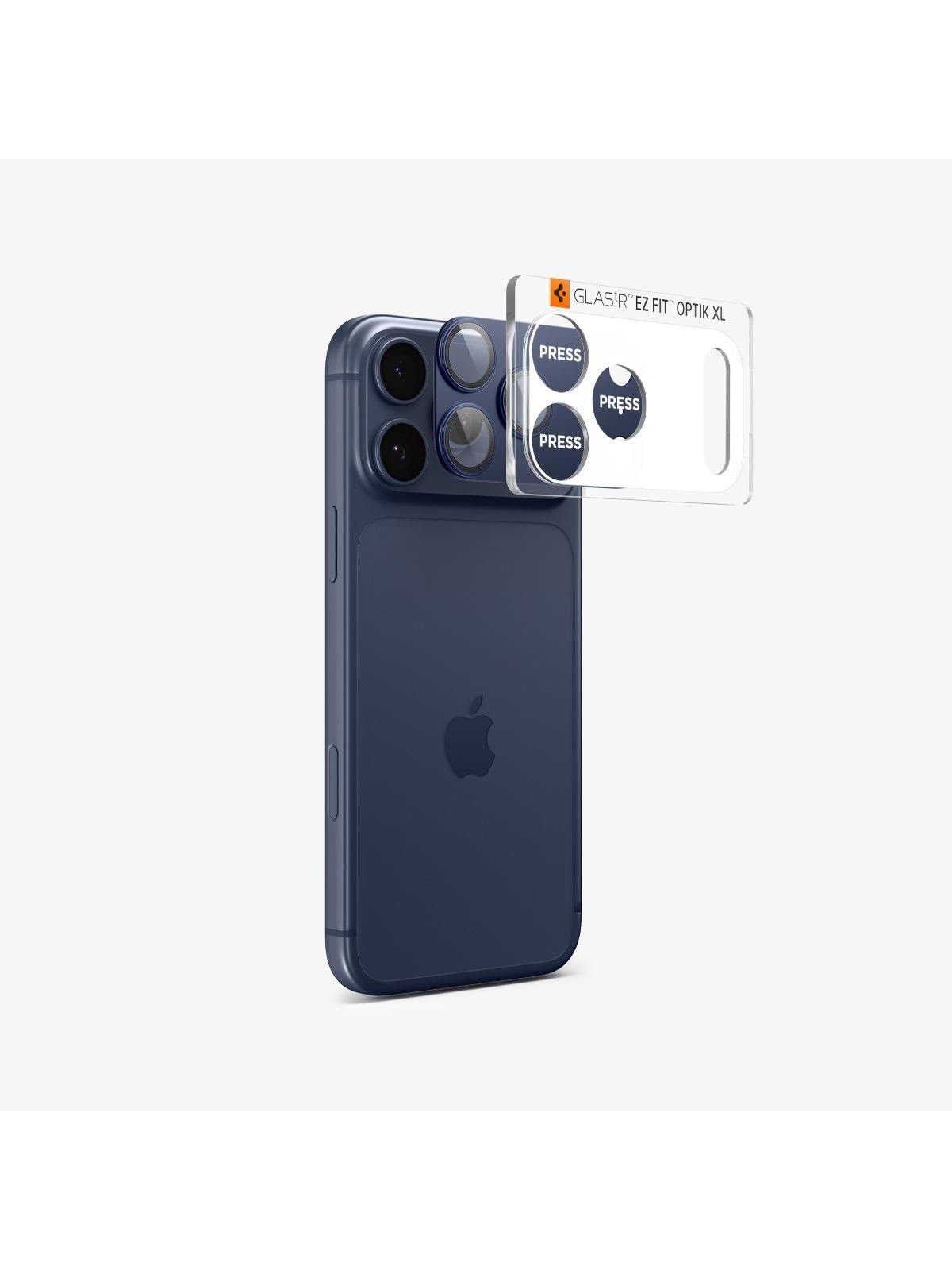 Spigen Glass tR EZ Fit Optik Pro XL 1 Pack - blue - iPhone 17 Pro Max, Beskyttelsesglas