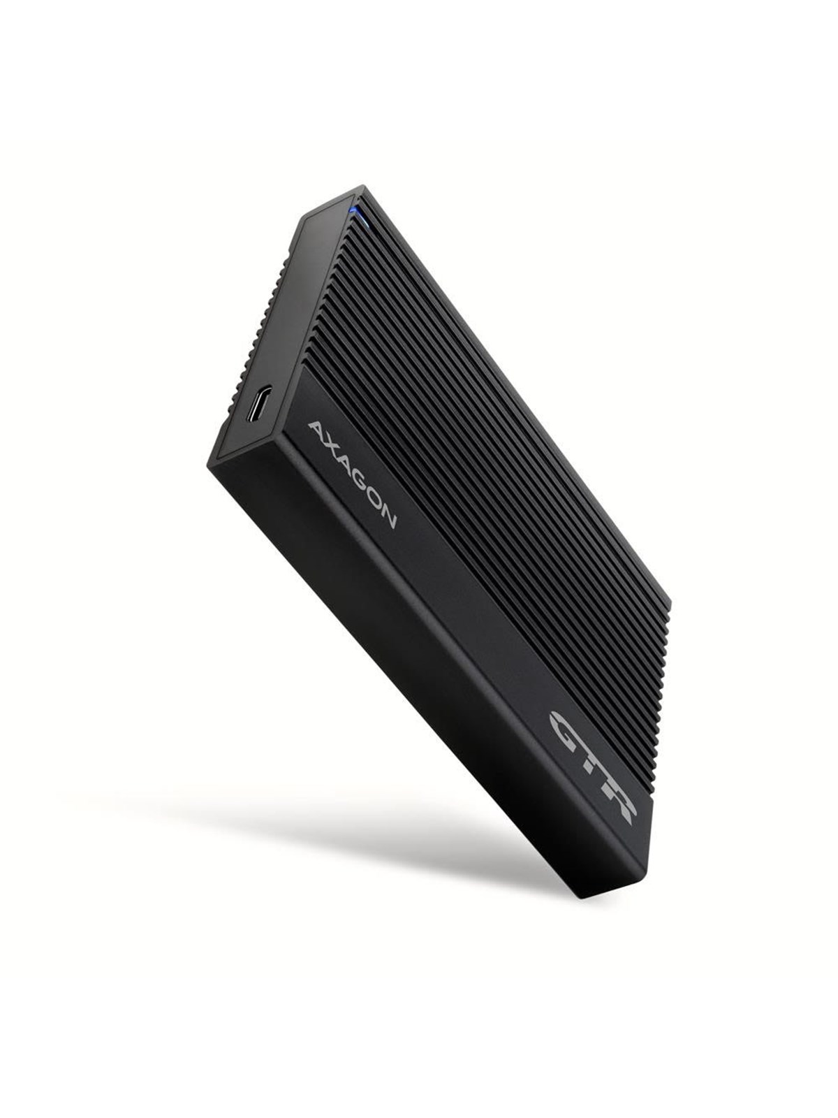 AXAGON SuperSpeed USB-C 10 Gbps Ribbed Box for 2.5" SSD / HDD, Harddisk Tilbehør