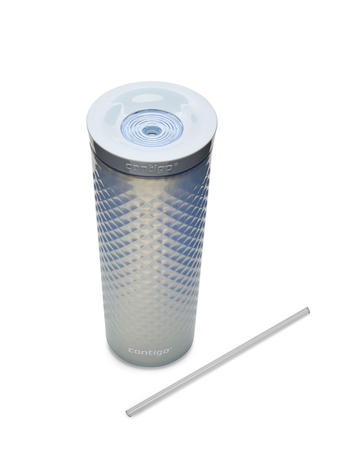 Contigo Autoclose Tumbler Text Trit - 590ml Macaroon, Køkkentilbehør