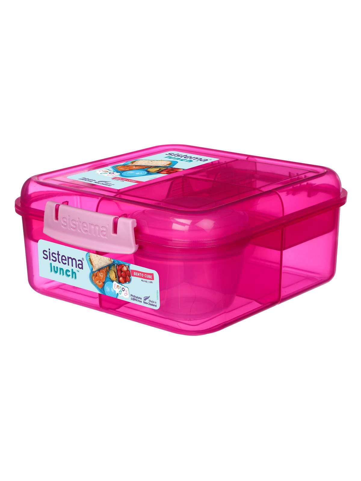 Sistema 1.25L Bento Cube Lunch Pink, Køkkenredskab